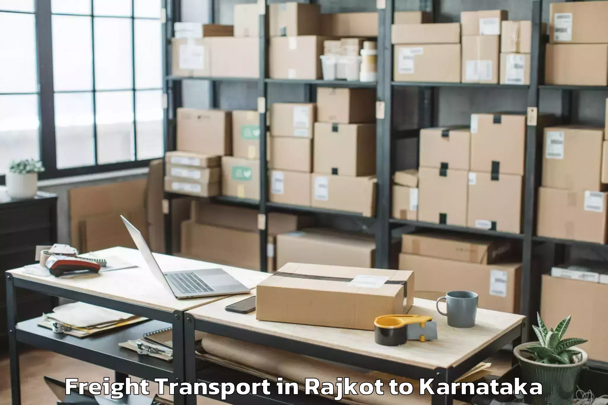 Easy Rajkot to Chikkaballapur Freight Transport Booking